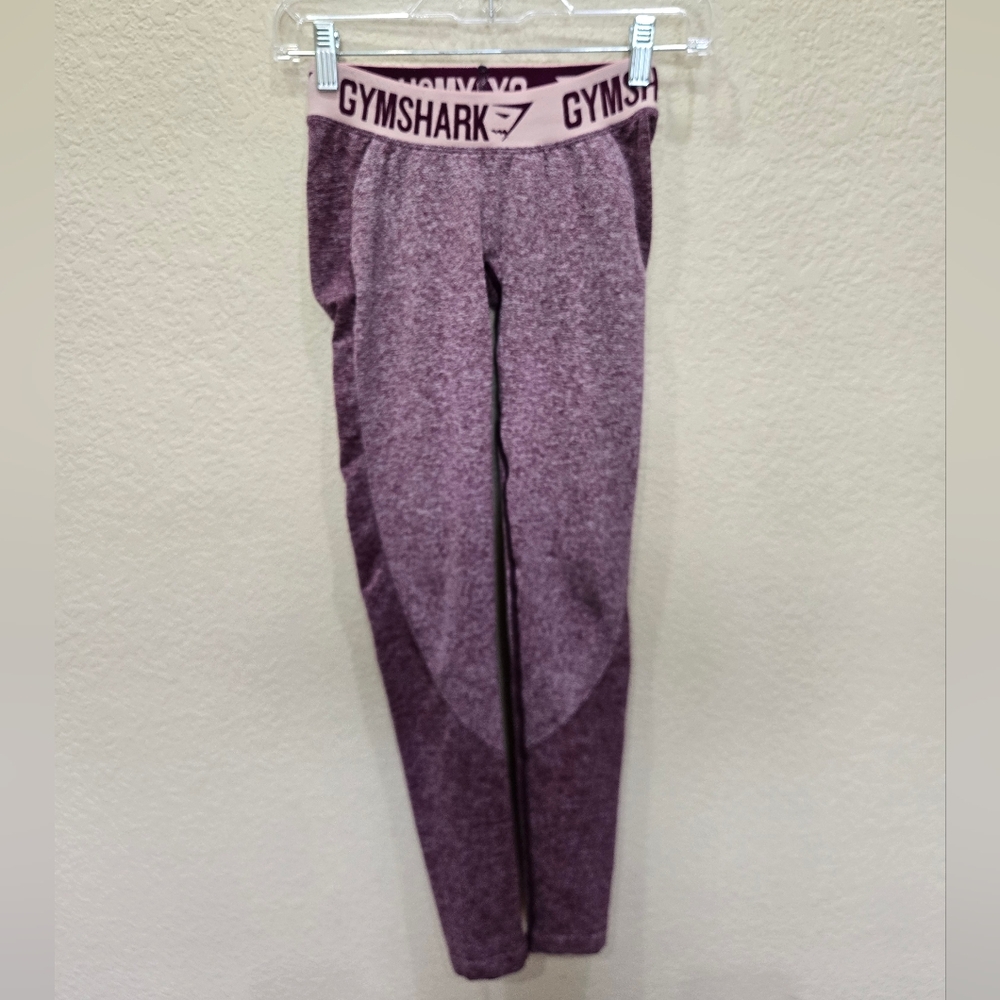 Gymshark Womens Yoga Workout Leggings Lavander Elastic Waist Stretch XS